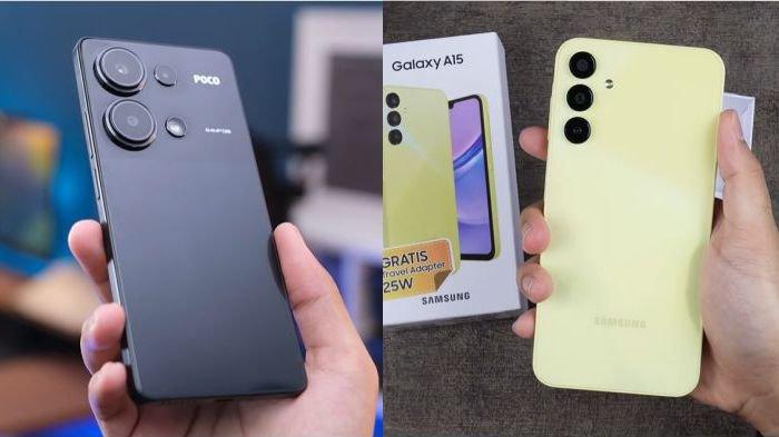 مقایسه ظاهر samsung galaxy A25 Vs Poco M6 Pro