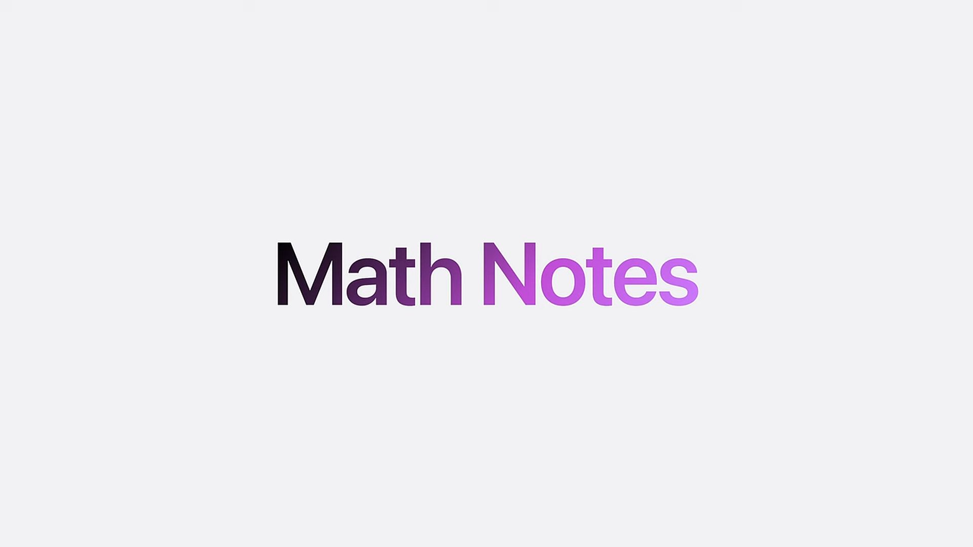 Math Notes 