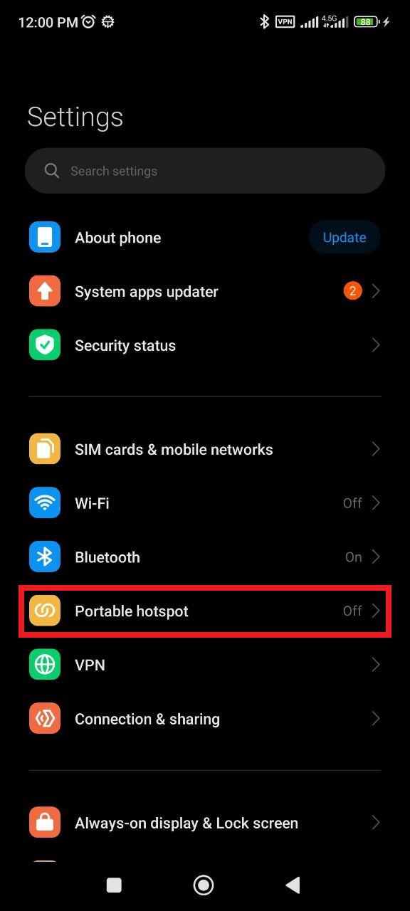 Portable Hotspot