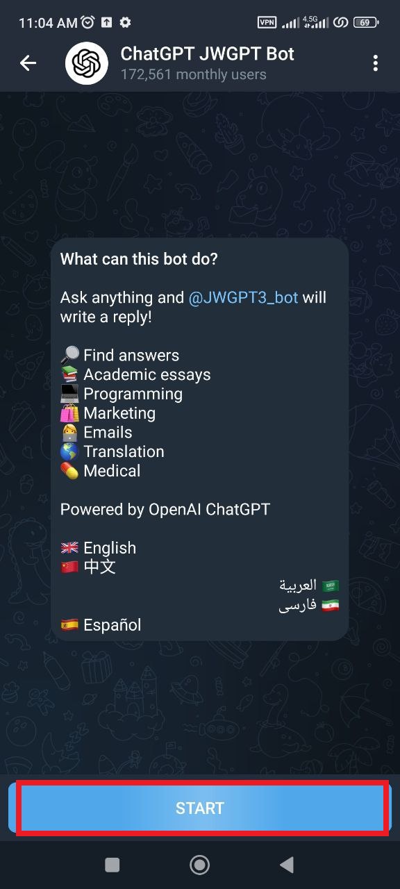 @GPT4Telegrambot