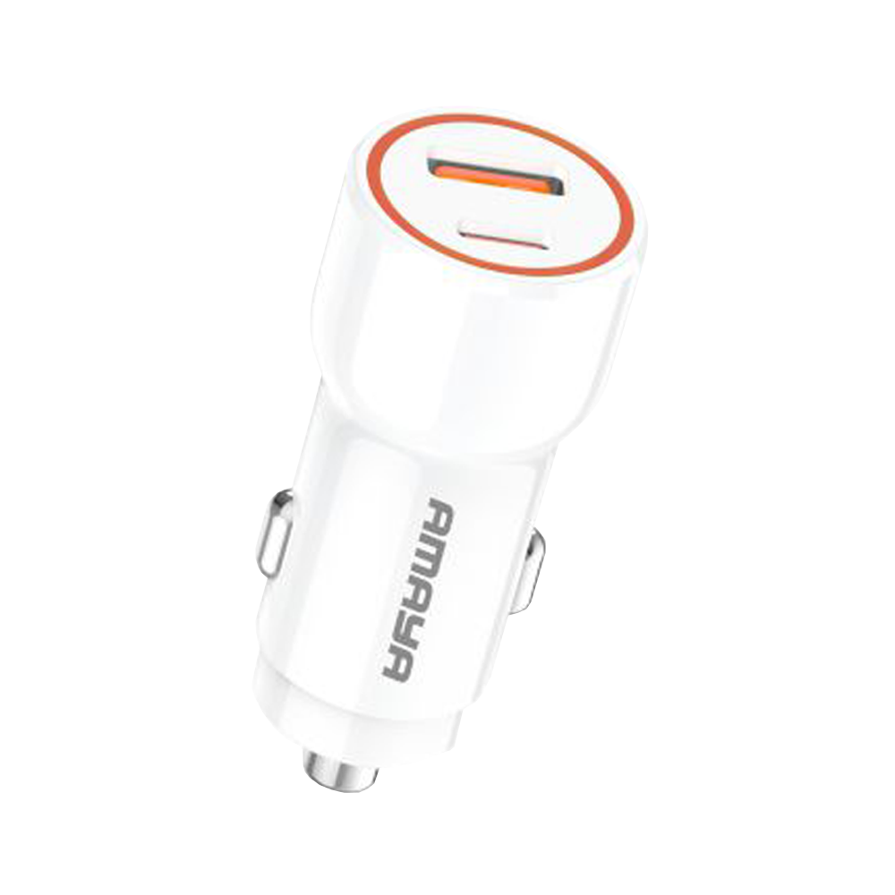 شارژر فندکی ماشین شارژر فندکی ماشین آمایا (Amaya) مدل ACC-T04 سفید