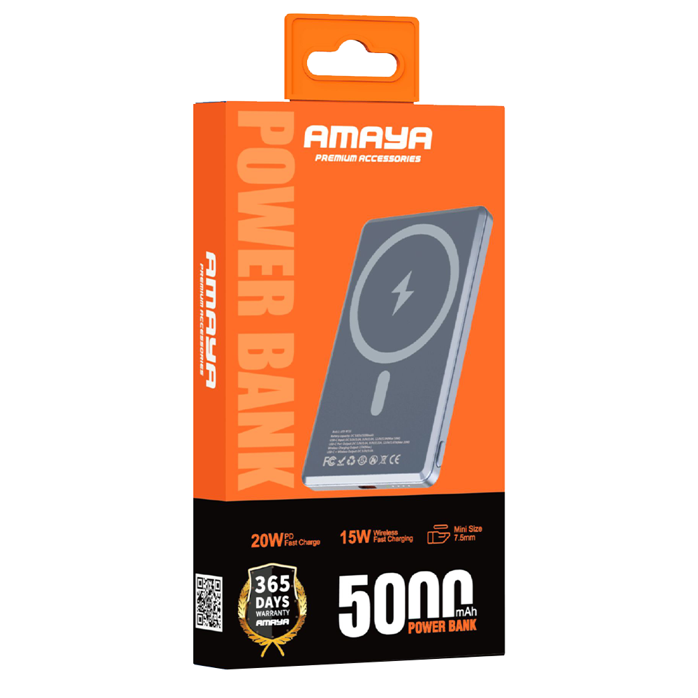 پاوربانک پاوربانک 5000 آمایا (Amaya) مدل APB-WF35